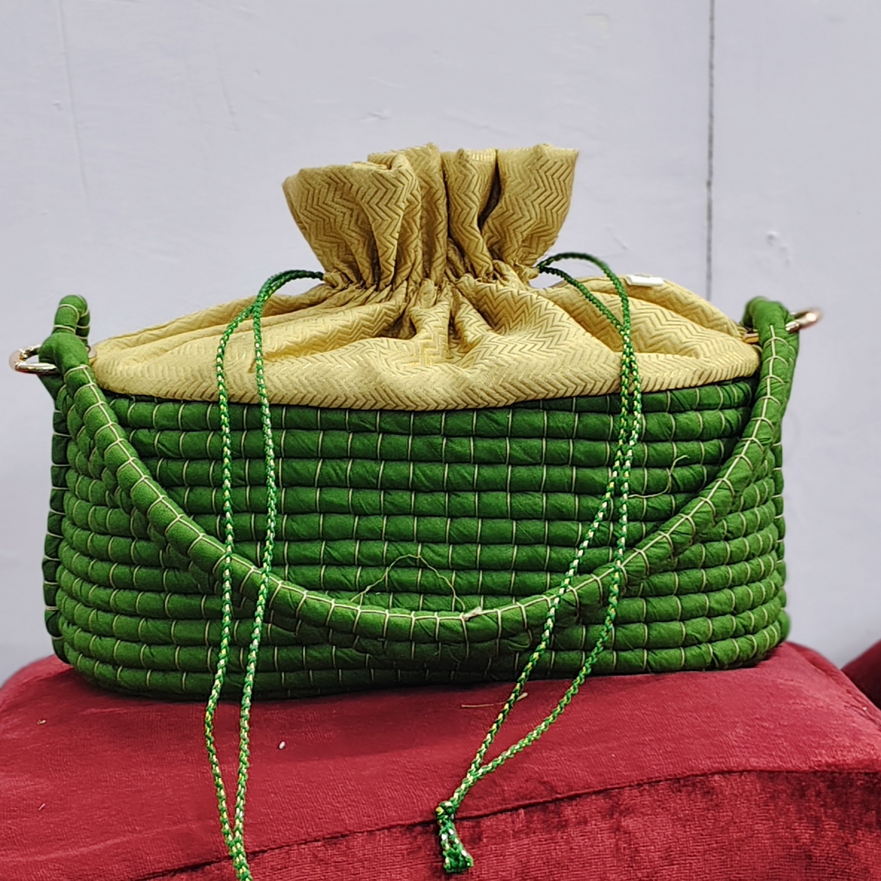 Hanmade Fabric Gift Hamper Basket-L