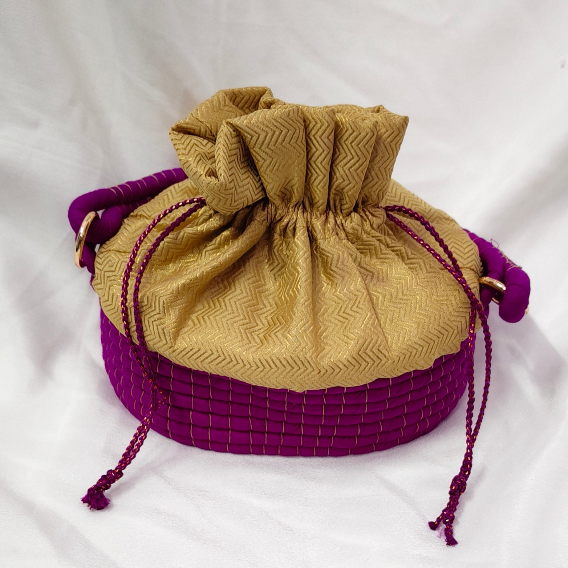 Handmade Fabric Gift Hamper Basket-S